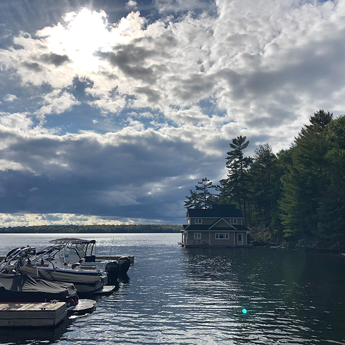 Lake Rosseau waterfront at Windermere House
